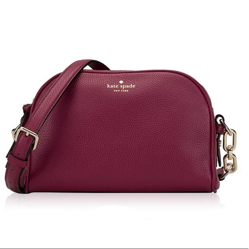 Kate Spade Mulberry Street Darian Red Leather Cross Body Bag